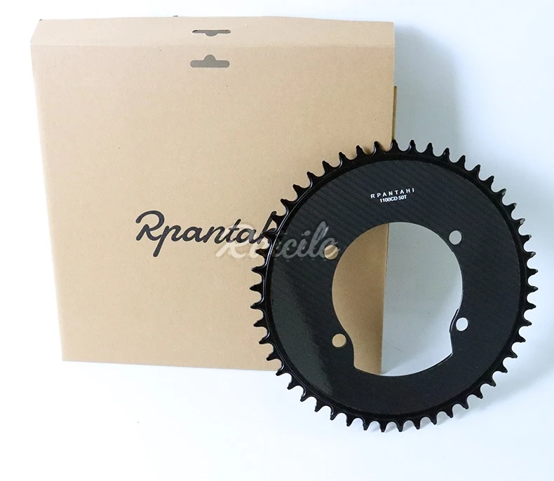 RPANTAHI Carbon-Composite-Kettenblatt, schmal-breit, für Rennrad und Faltrad, 110 BCD, 4-Loch, 50T/52T/54T – Detail 9