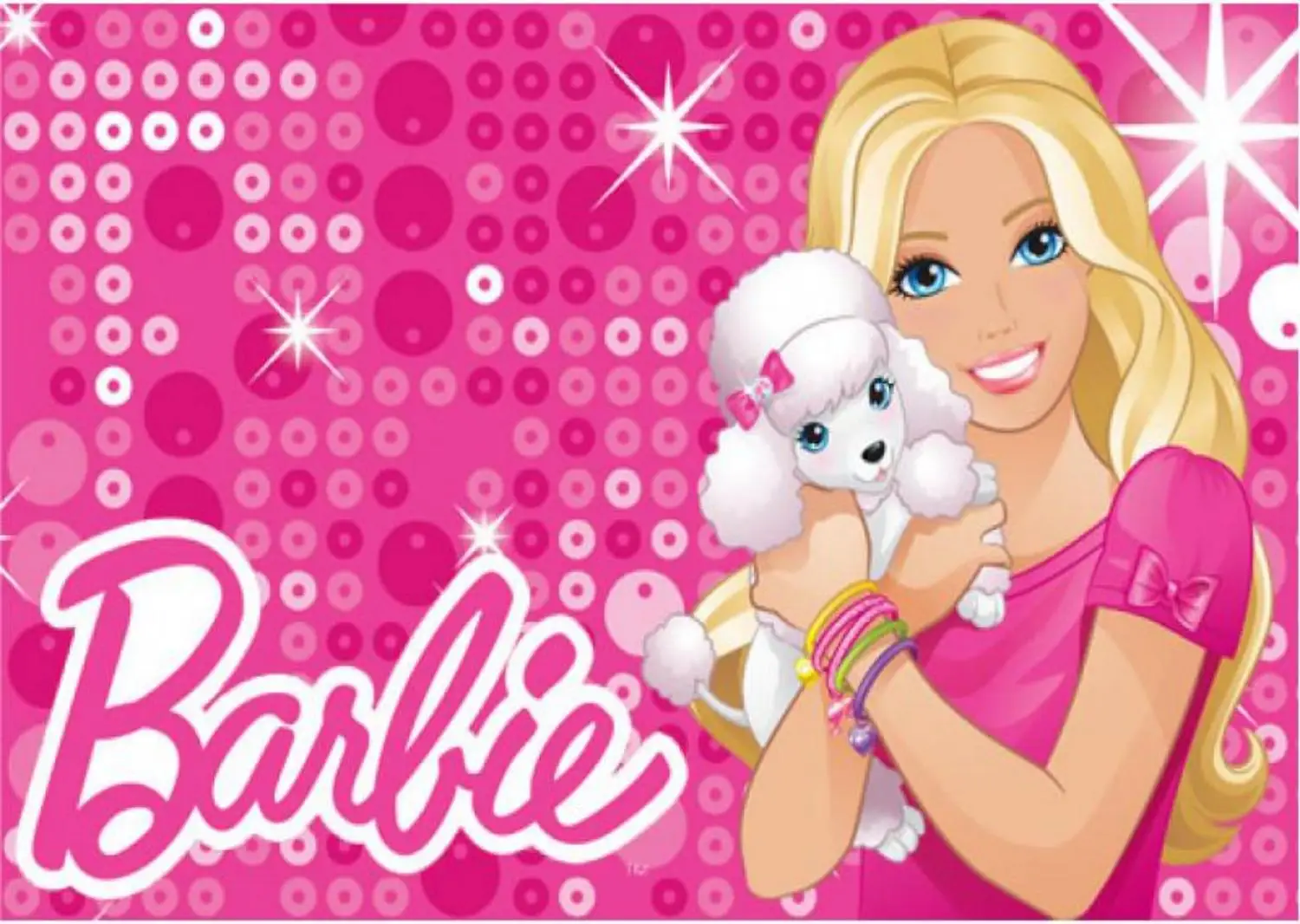 BarbIEe fondo de fiesta rosa, fotografía de fondo, Glamour, fiesta de cumpleaños de niña, pancarta, Decoración de mesa de pastel