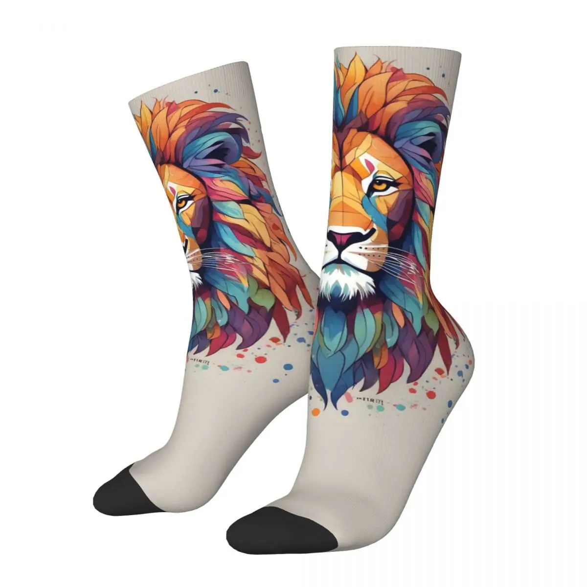 Cool Animals, Lions, Tigers, Gorillas Unisex Socks,Running 3D Print Happy Socks Street Style Crazy Sock