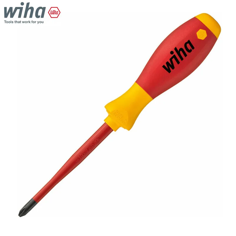 Wiha 35393 PH1 Screwdriver VDE SoftFinish Electric SlimFix