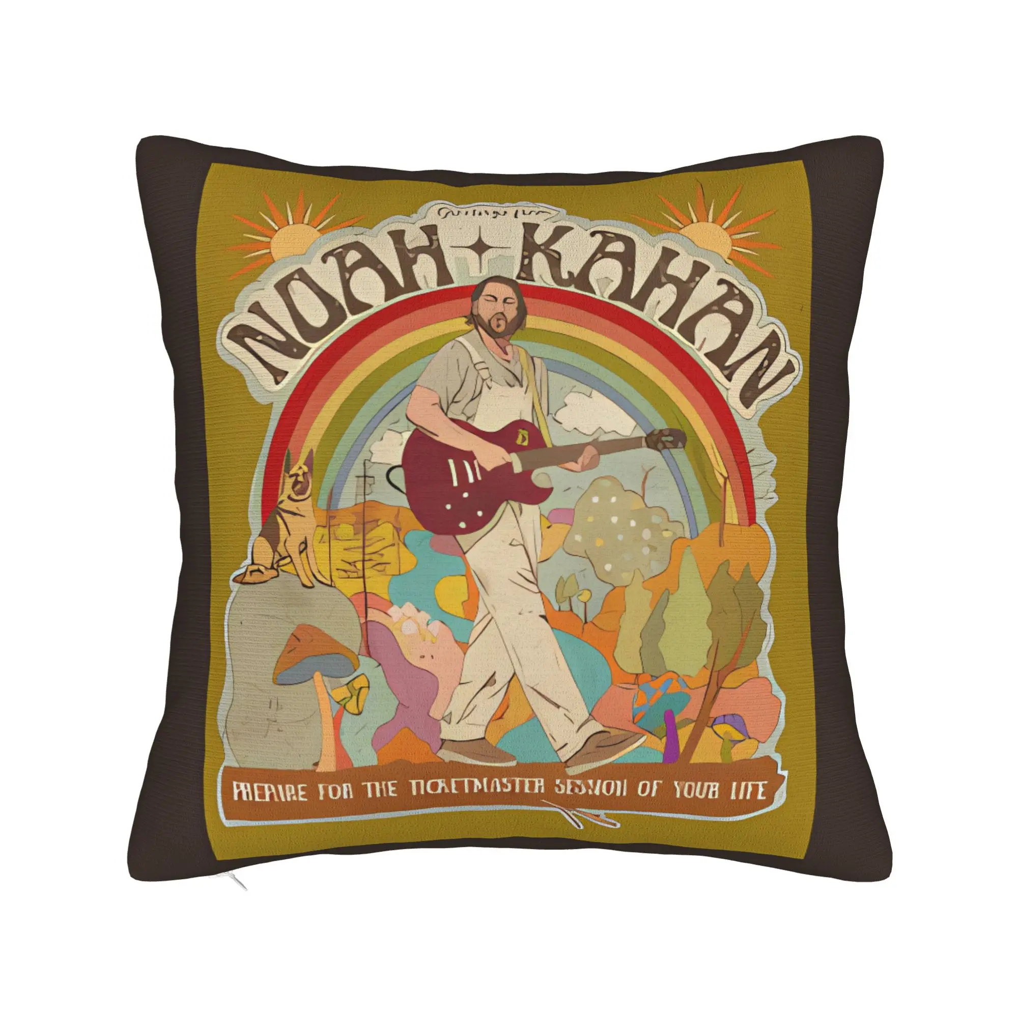Noahs Kahans Art Bootleg Merch Pillow Cover  Cute Funny Pillow Case For Living Room Sofa Soft Pillowcases Gift Idea