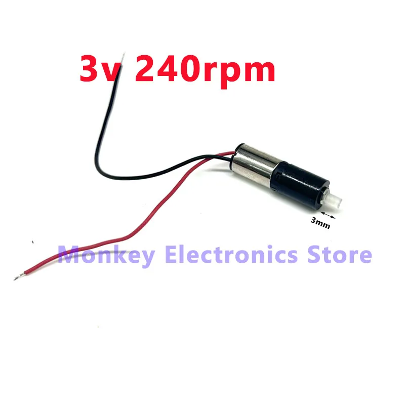 47 giri/min 240 giri/min 1200 giri/min DC 3 V 3.7 V Mini 6mm Riduttore epicicloidale Riduttore Motore Micro Motore Coreless Robot FAI DA TE Bagagli