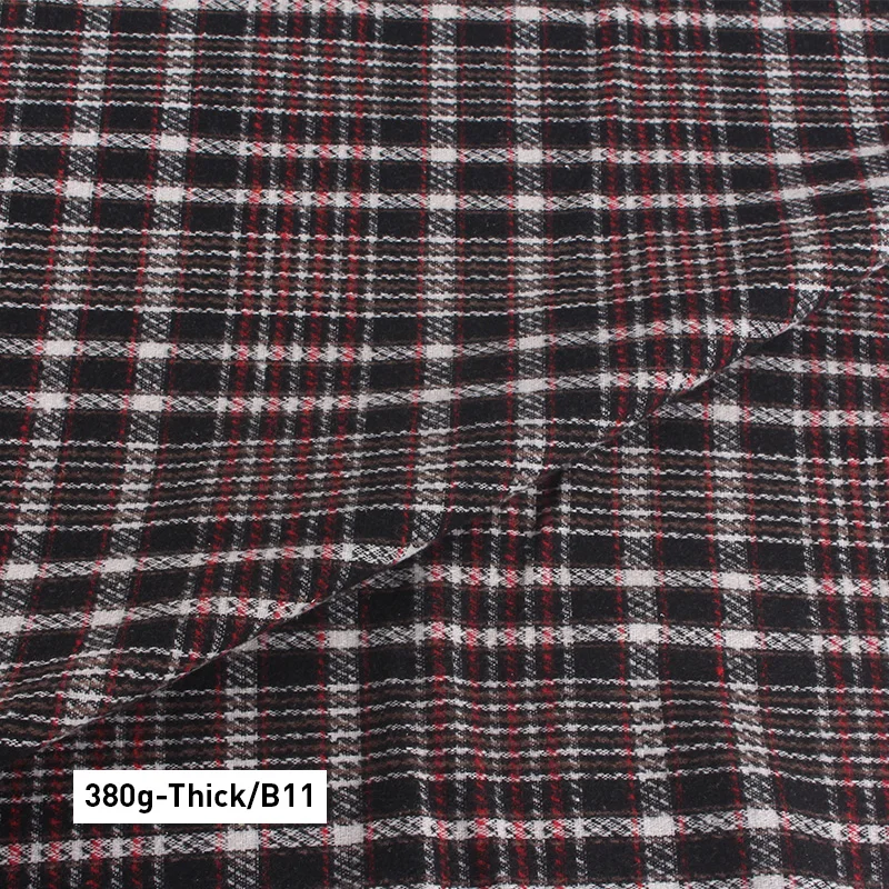Scottish Checks Polyester Cotton Fabric Medium/Thick Classic Stylish Fabric for Sewing Clothes Skirts Dresses Tartan Designer