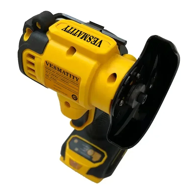 VESMATITY Mini Angle Grinder 3 Inch Cordless Polishing Cutting Machine Bare Tool for 18V 20V Battery Core Max Pro Plus Unit
