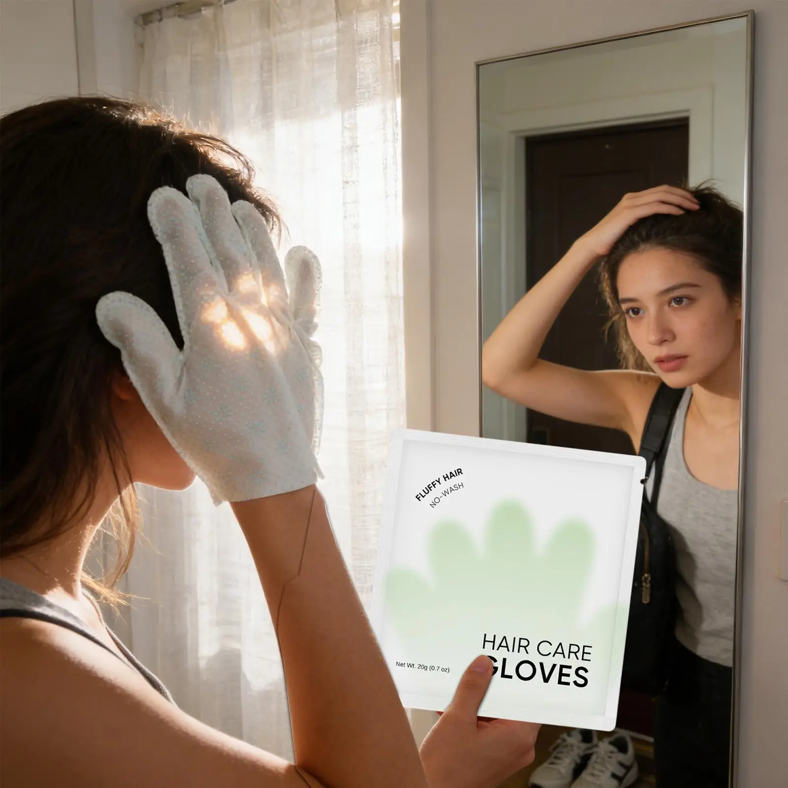 使い捨て洗い不要ヘアボリュームグローブ 快適なオイルコントロール 優しいヘアスタイリンググローブ 男性 女性 男の子 若者 ティーンエイジャー アスリート向け