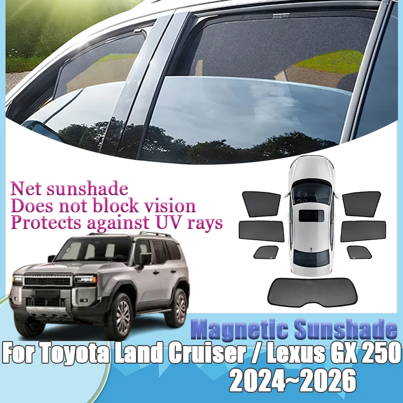 

For Toyota Land Cruiser 250 Accessories Lexus GX J250 2024 2025 2026 Sunshades Pad Windshield Window Auto Visors Car Accessories