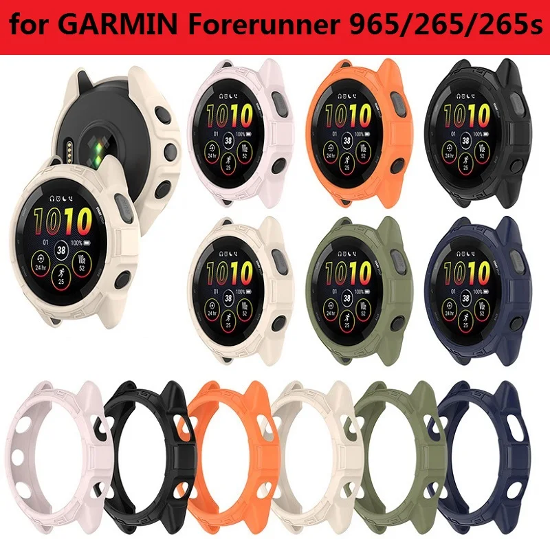 

30PCS TPU Protective Cover for Garmin Forerunner 265 265s Forerunner 965 Smart Watch Soft Bumper Anti-Scratch Protector Case