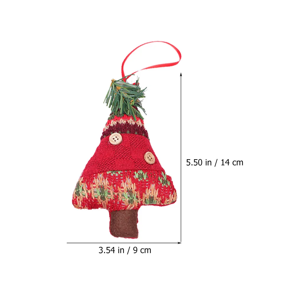 

6Pcs Xmas Tree Hanging Ornaments Decorative Cloth Pendants Xmas Tree Decor Christmas Indoor Outdoor Party Decoration