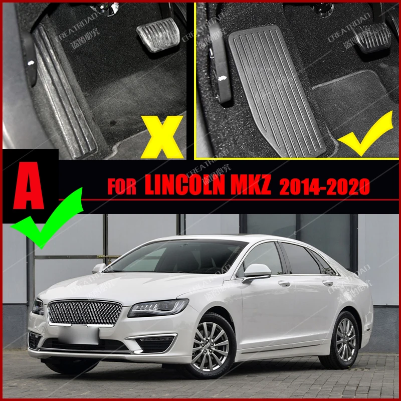 Car Floor Mats For Lincoln MKZ 2014 2015 2016 2017 2018 2019 2020 Custom Auto Foot Pads Carpet Cover Interior Accessories