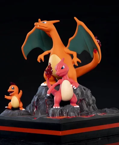 عالية الجودة بوكيمون تشارماندر Charmeleon Charizard 3 قطعة معا تمثال نموذج لجسم اللعب