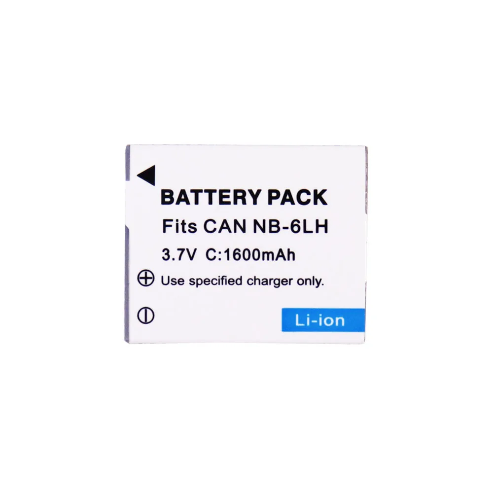 Original camera 1800mAh NB-6LH NB6L Camera Battery Suitable for Canon SX500 SX510 SX260 IXUS300HS NB-6L Battery NB-6LH Battery
