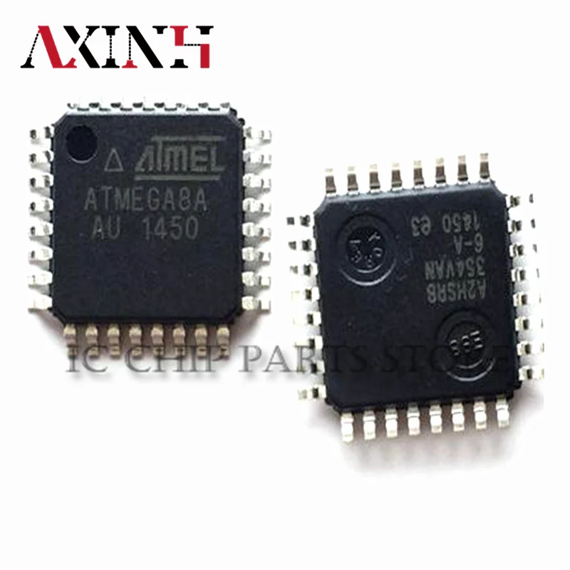 ATMEGA8A-AU 10pcs/lots, TQFP-32 MCU 8-Bit ATmega AVR RISC 8KB Flash 3.3V/5V 32-Pin TQFP ,Original IC Chip ,In Stock