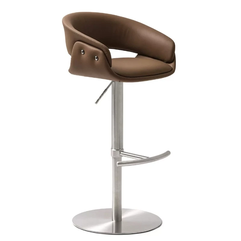 Nordic Relaxing Bar Chair Design Home Comfortable High Luxury Bar Chair Accent Elegant Taburetes Para Barra Nordic Furniture
