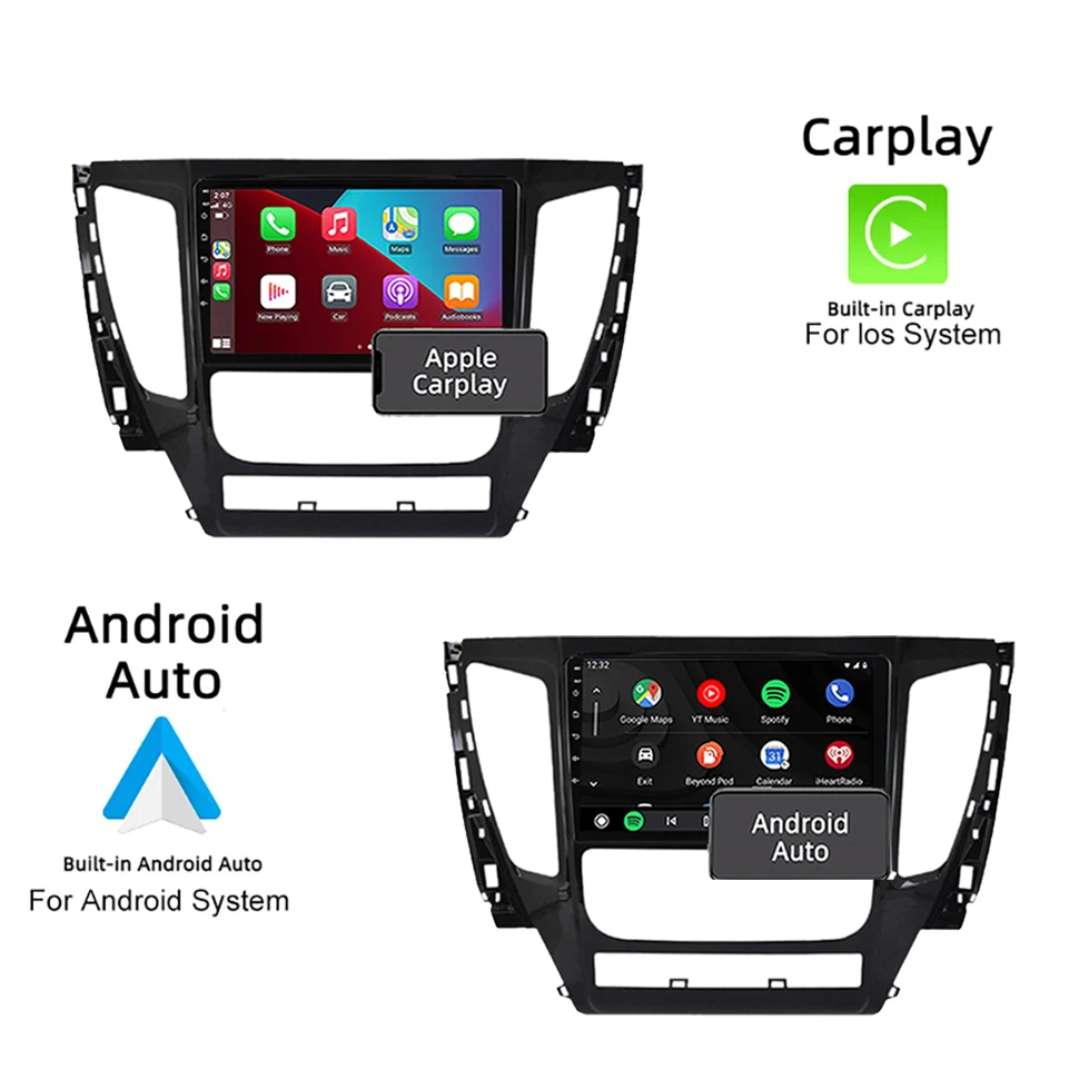 SEPton rádio do carro carplay player para mitsubishi pajero sport 3 2016 - 2018 automóveis multimídia sistemas inteligentes do carro 4g gps bt