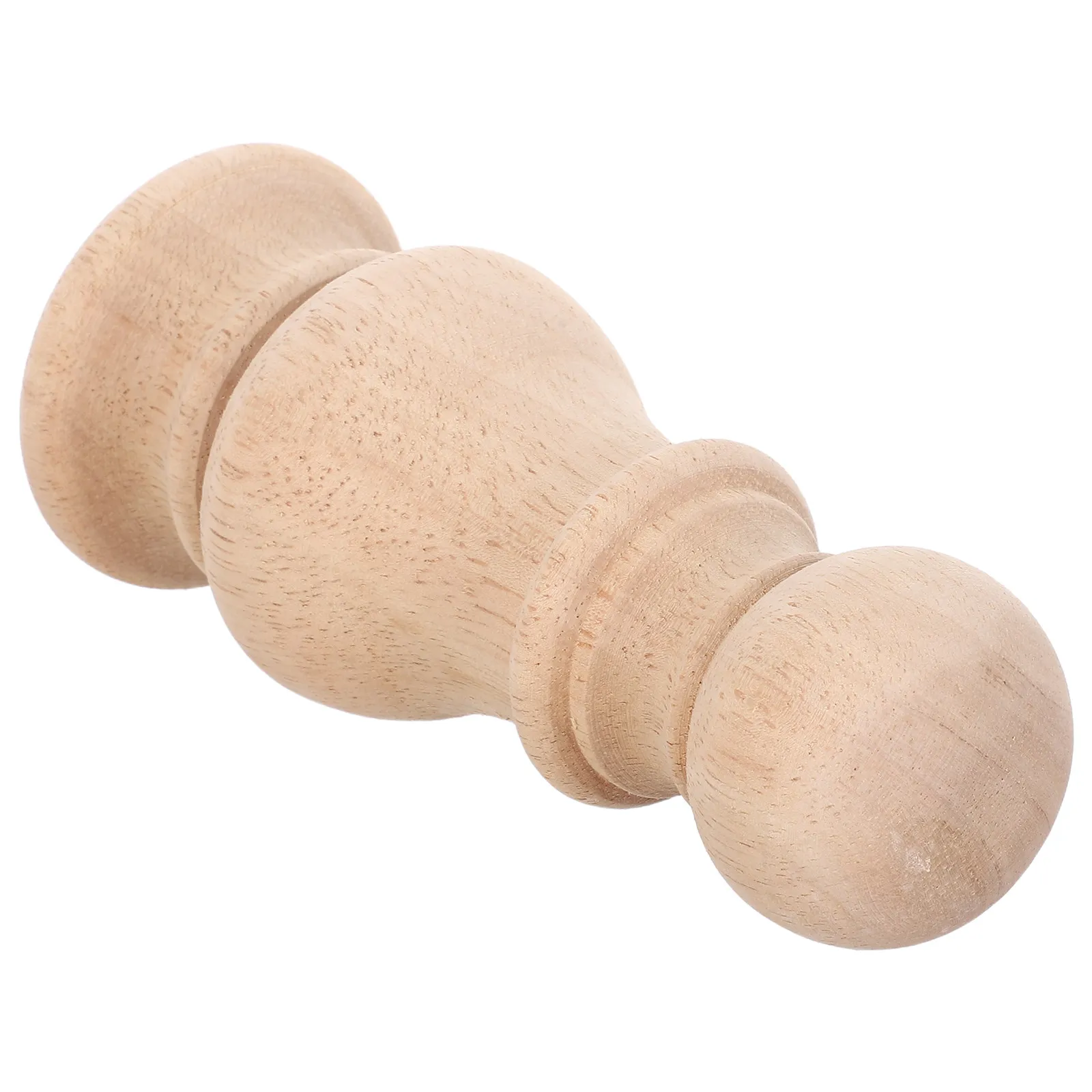 7 X 16.5cm European Style Wood Carved Finials Unfinished Wood Finials Bed Post Curtain Rod Finial Flagpole Topper Decorative