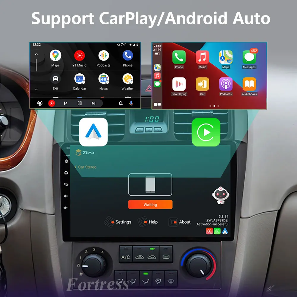 Android12 4G+WIFI For Hyundai Sonata 2003-2009 Car Radio Multimedia Video Player 2 din dvd Carplay GPS Autoraido