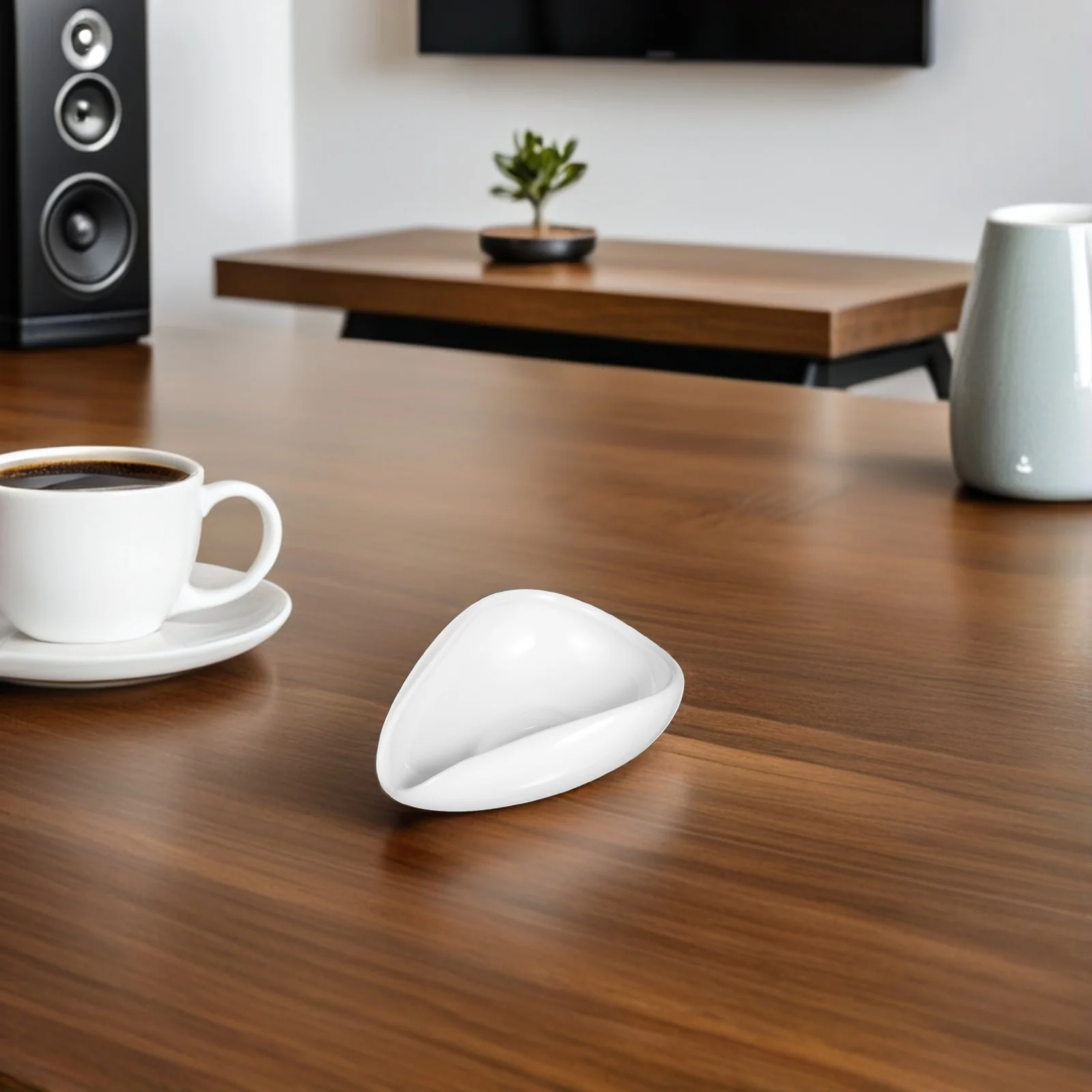 

1Set Ceramic Cha Vessel Elegant Porcelain Loose Tea Leaf Tray Ceremony Accessories Home Office Coffee Bean Storage Cup