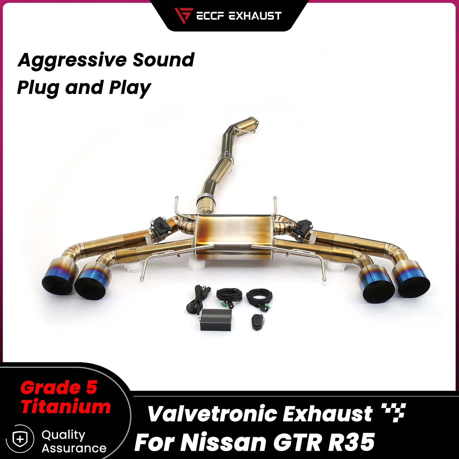 

TItanium Valvetronic Catback Exhaust for Nissan GTR R35 Unleash True Exhaust Performance Easy Installation