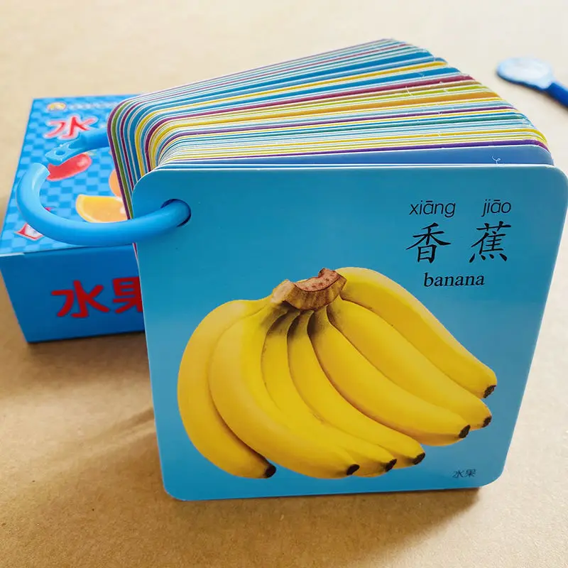 Baby Look At Pictures And Recognize Fruits And Vegetables Cards Early Education Cognitive Enlightenment Educational Toys