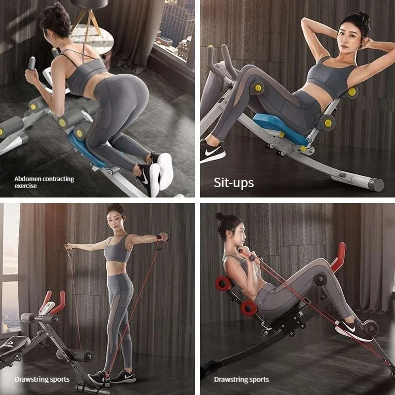 Beautiful Waist Machine Abdominal Muscle Training Device Multifunctional Supine Board Foldable Belly Sports Fitness Equipment