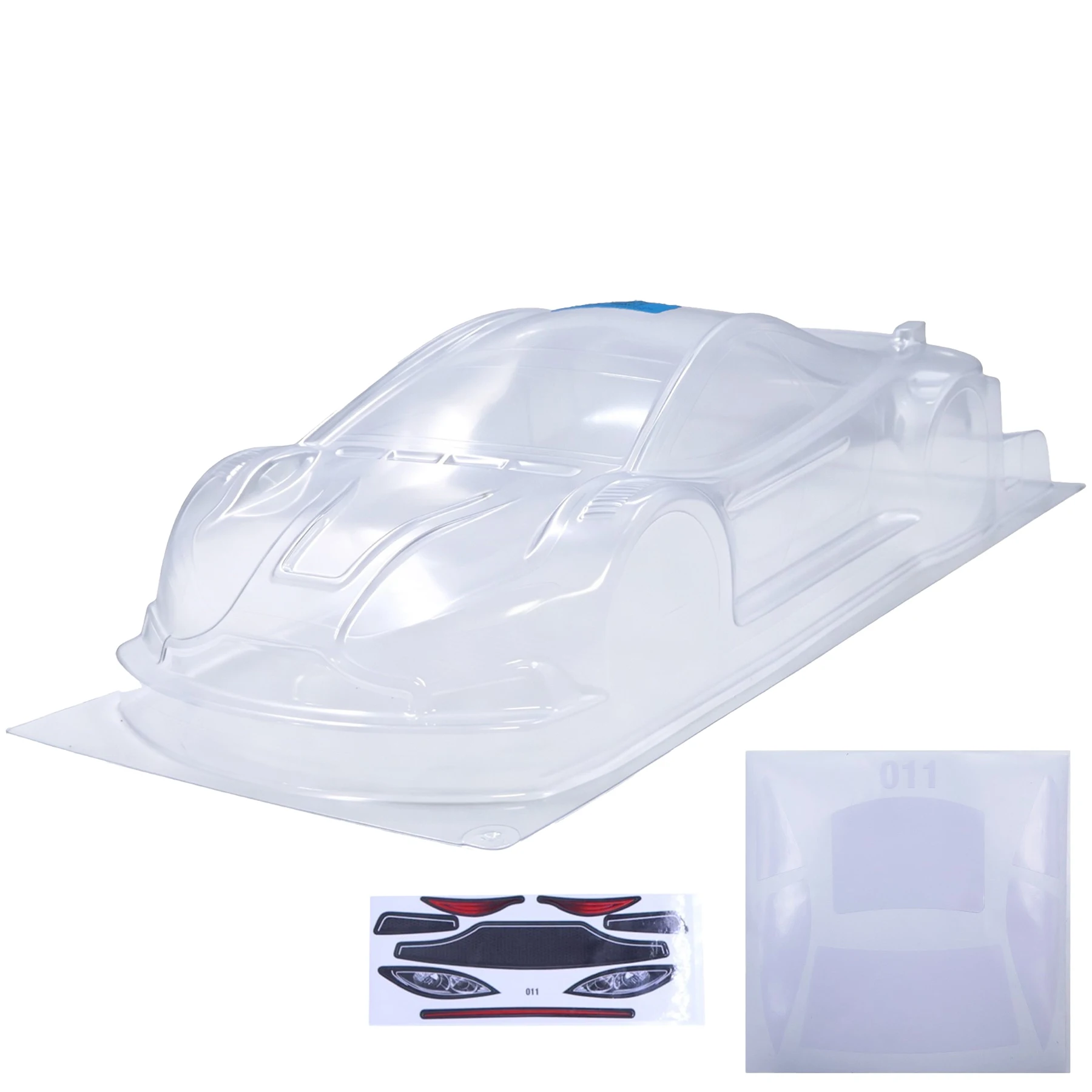 1/10 RC Unpainted On Road Clear Body Shell 253mm Wheelbase PC Body Shell For 1:10 RC Touring Car Tamiya TT02 TT02D TT01 TT01D