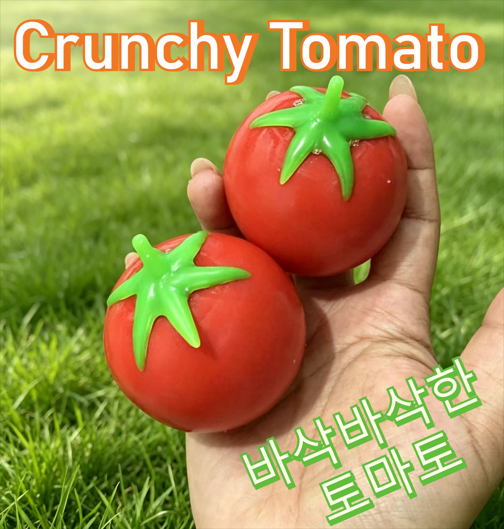 Crunchy Simulation Tomato Fruit Handmade Crispy Stress Relief Squeeze Fidget Toy Decompression Anti Stress Toys for Adult