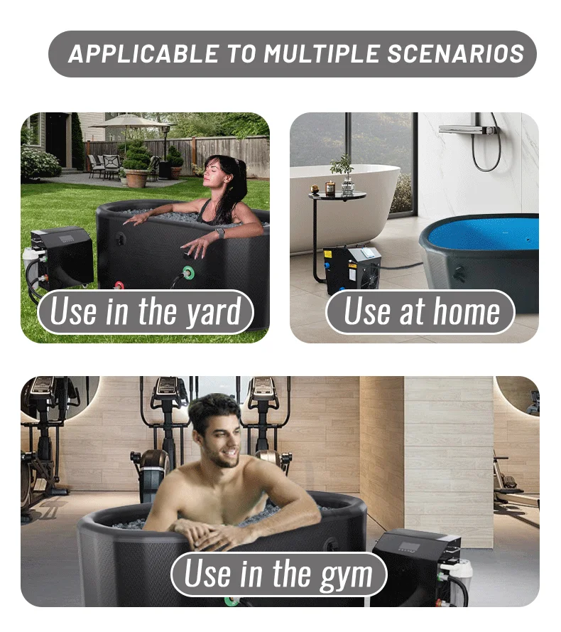 Outdoor  1hp Water Tub Filter Cold Plunge Chiller