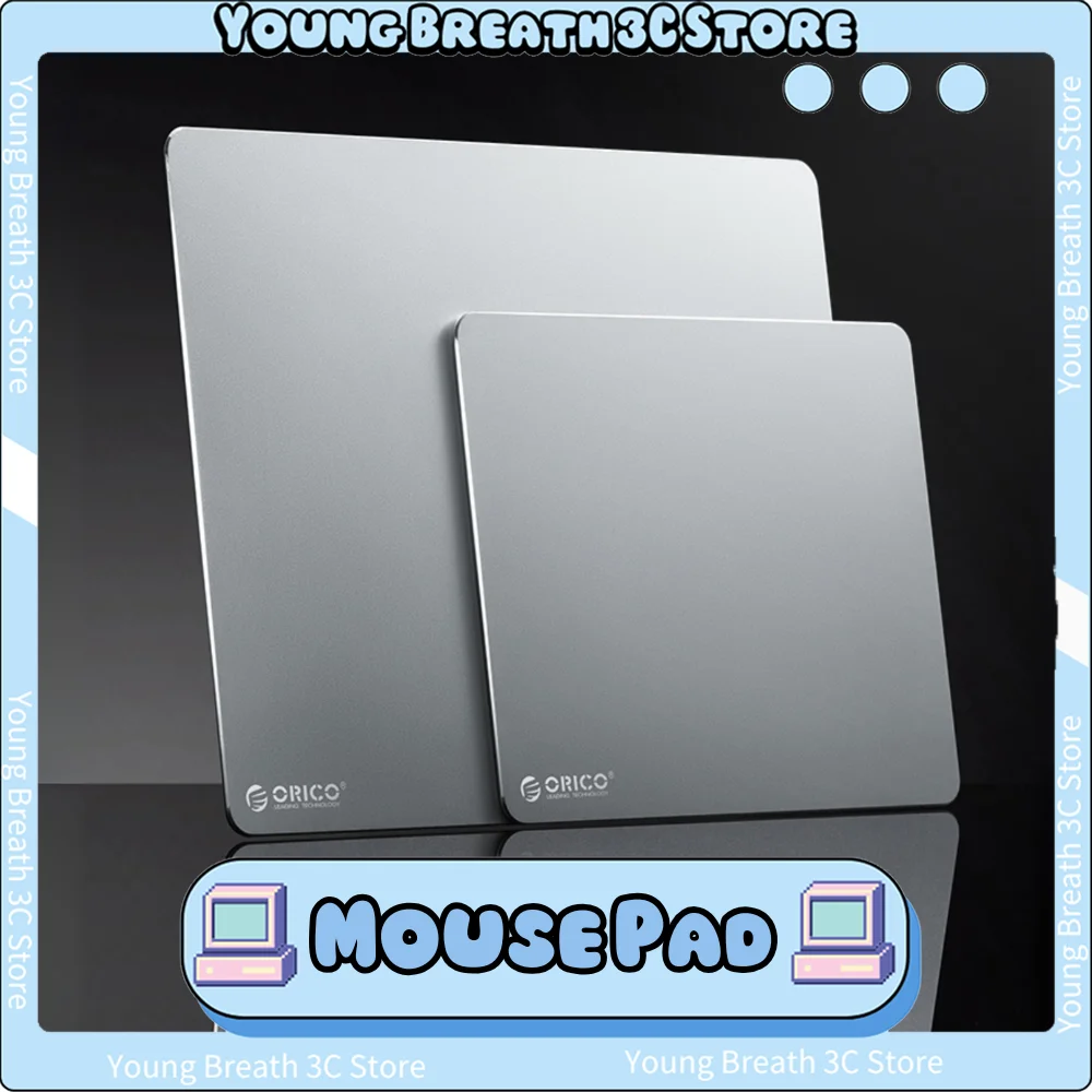 

ORICO AMP2218 AMP3025 Mouse Pad Aluminum Alloy Hard Smooth Slim Double Side Waterproof Custom Computer Office Gaming Mousepad