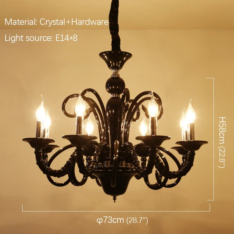 AOSONG European  Pendent Lamp  Candle Lamp Luxury Art Living Room Restaurant BedroomVilla Hotel KTV Chandelier