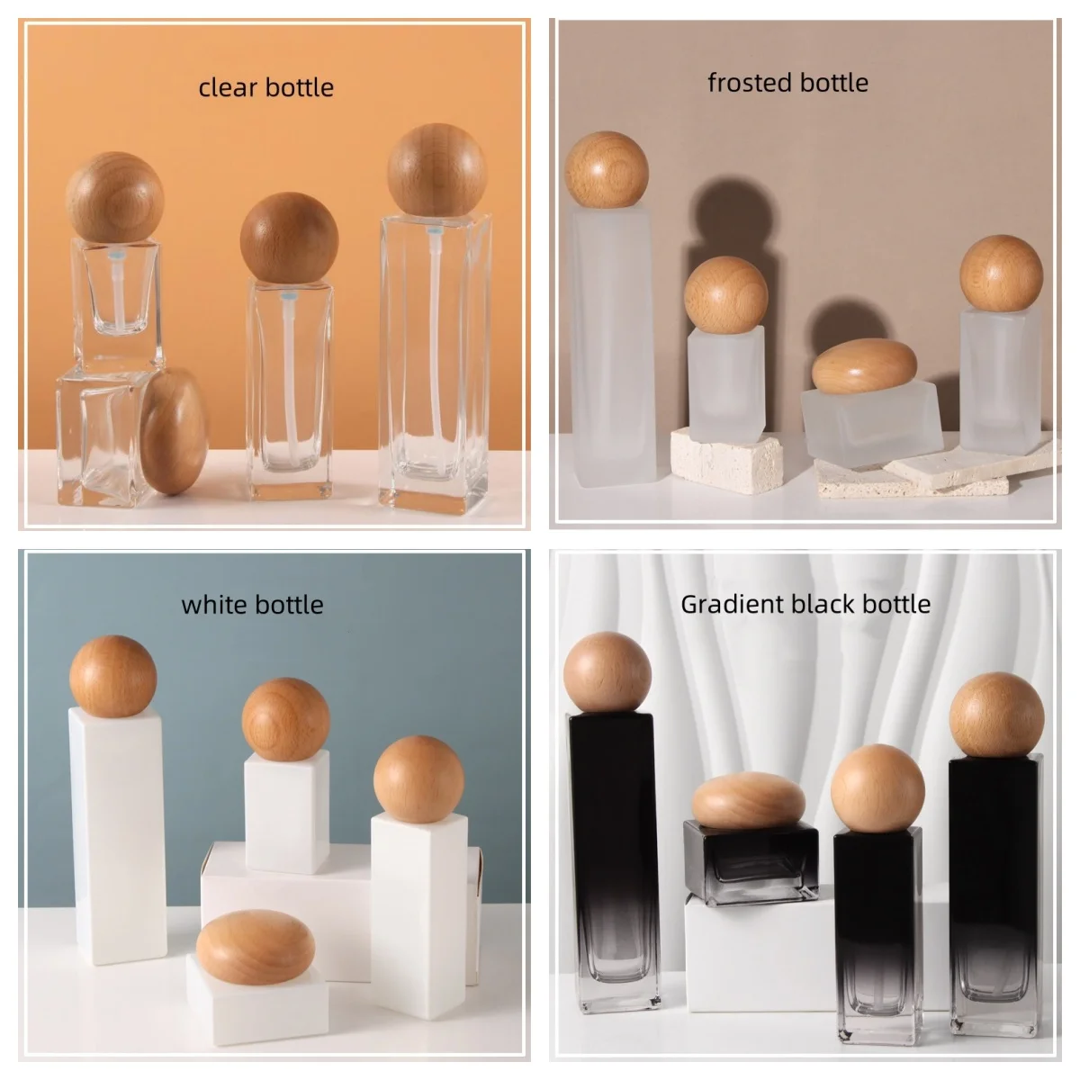 新しい-6-個-30-50-グラムクリームジャー-20-120-ミリリットルローションボトル木製蓋エッセンス-ファンデーション-クリームボトル空のガラス容器旅行ポータブル