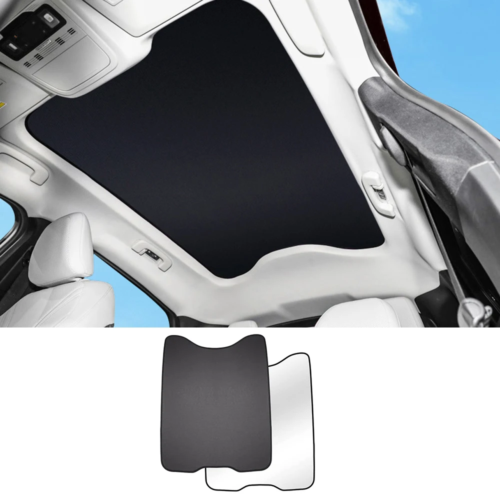 Foldable Roof Sunshade Foldable Waterproof Heat Resistant Sun Shade Visor Sunshade for Ford Mustang Mach-E 2021-2023