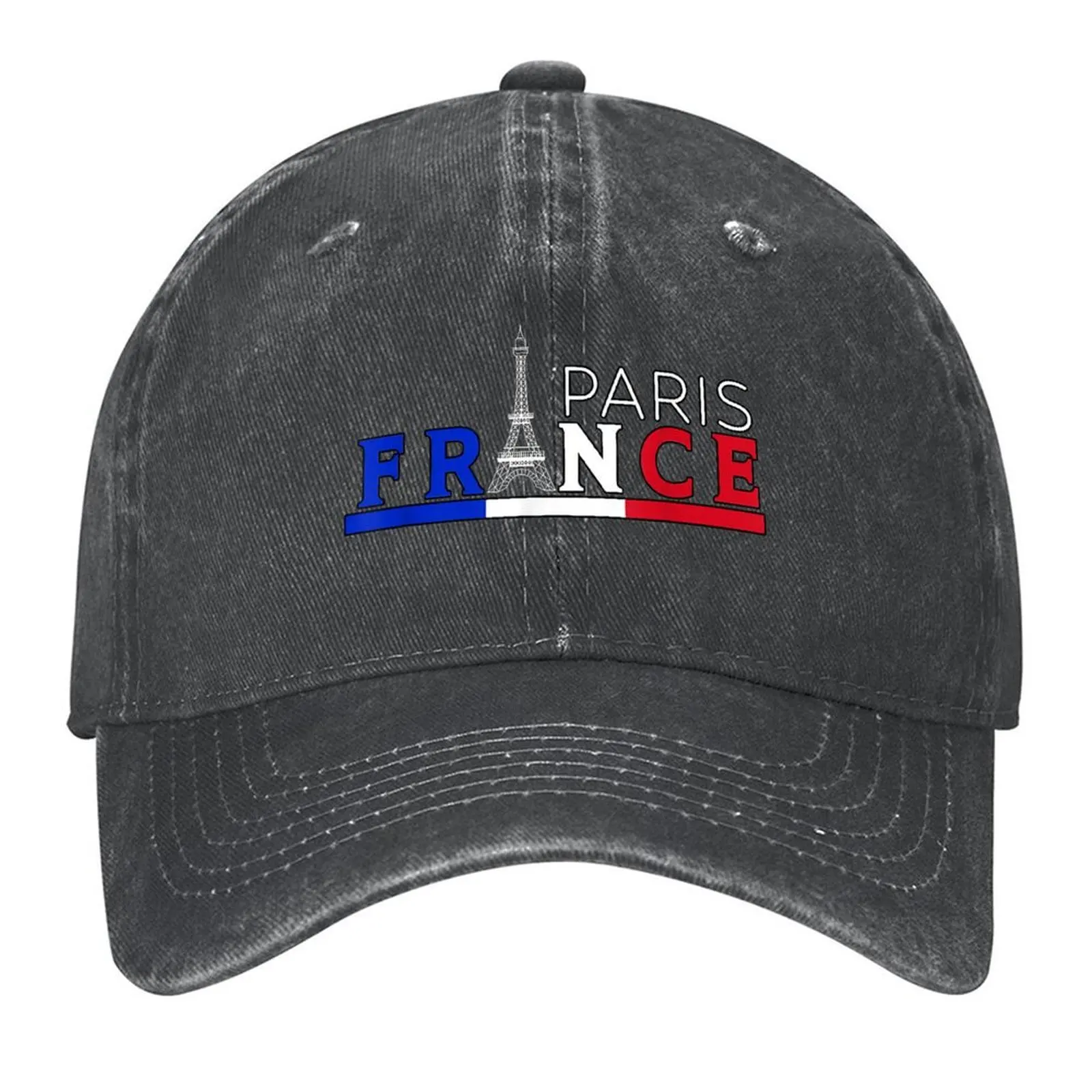 

France Flag French Paris Eiffel Tower Lover Traveler Baseball Cap Hip Hop Winter hat For Women Men's