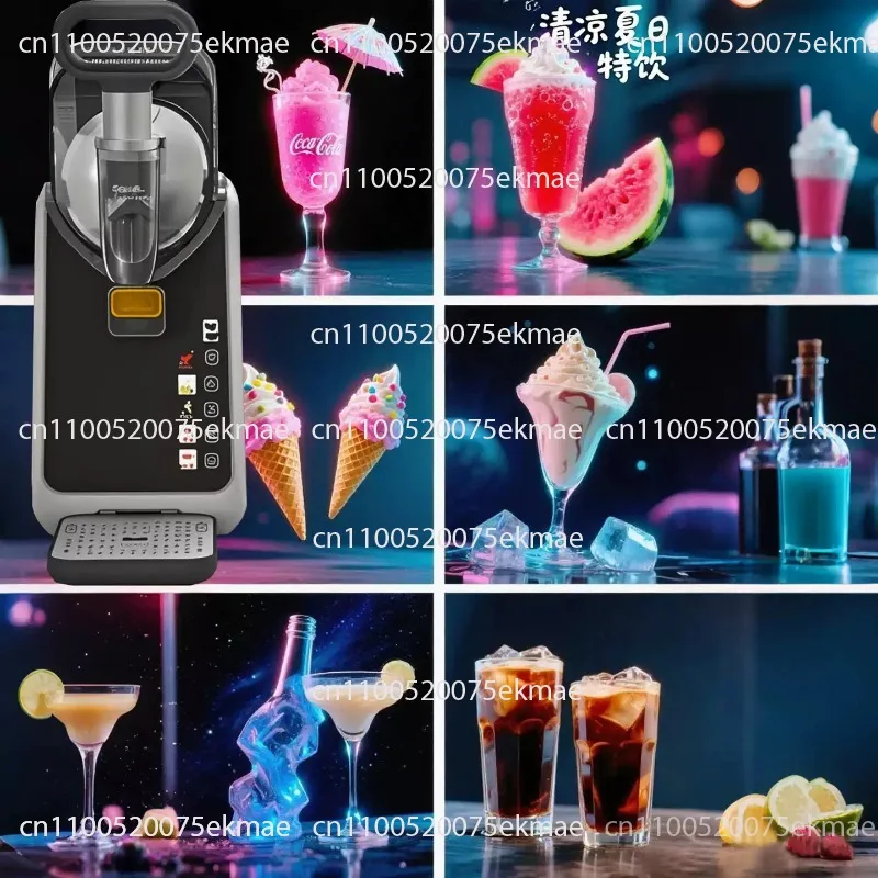 Snow Melter Ice Cream Machine Small Household Commercial Cold Drink Slush Machine