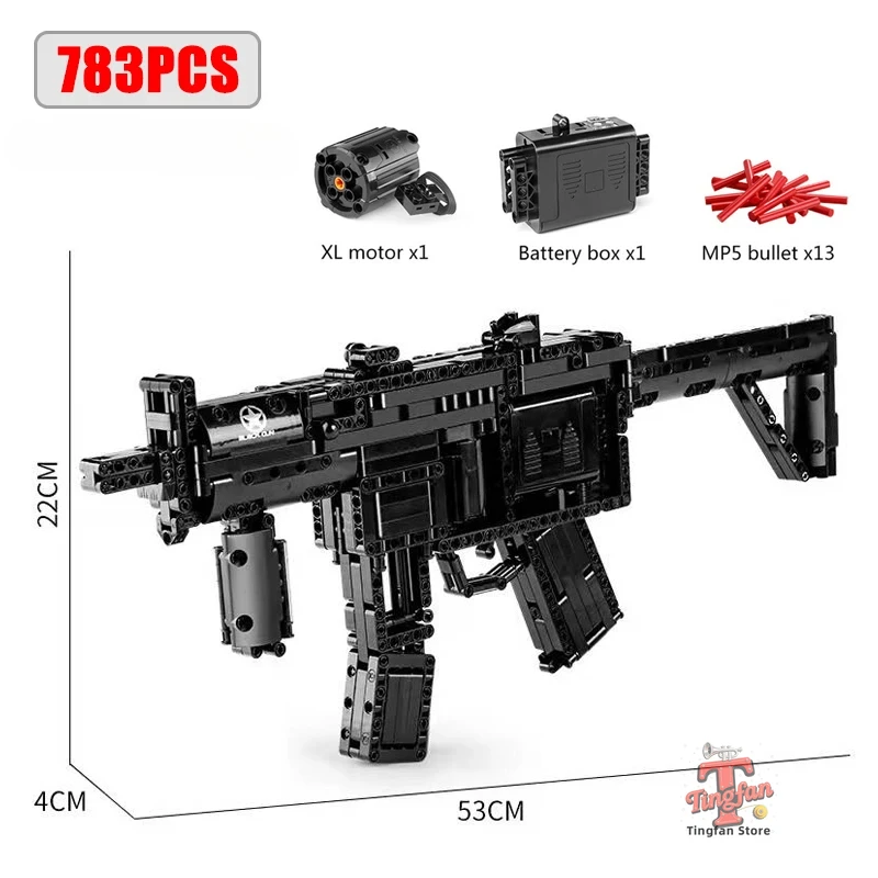 WW2 военные собранные строительные блоки, кирпичи, пистолеты, серия, модель MOC, армейские MP5, наборы огнестрельного оружия, детские игрушки, подарки на день рождения для мальчиков