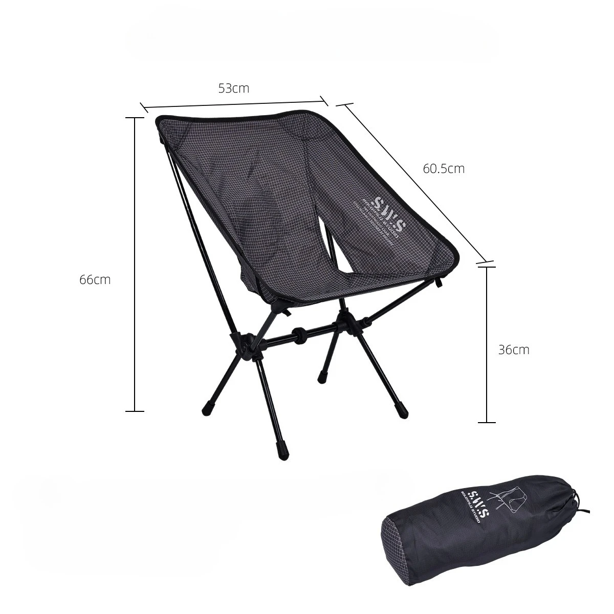 Ultralight Ground Camping Chair Folding Moon Chair 7075 Magnesium‑Aluminum Alloy Portable Outdoor Backpacking Flat Chair