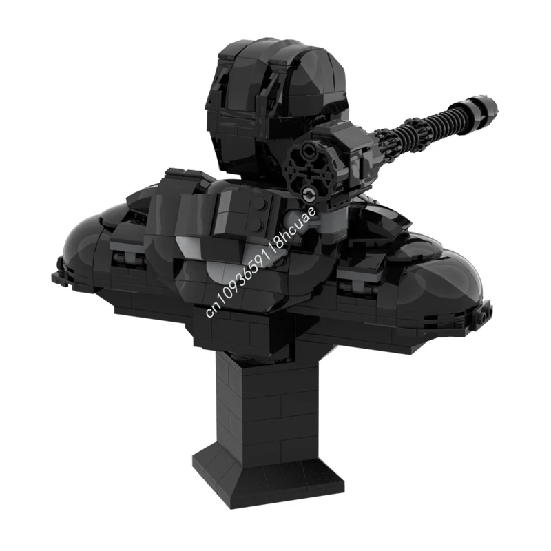 551 pcs MOC War Machine MK 1 Bust Super Heroes Building Blocks Mainan Edukasi Kreatif STEM Natal dari Plastik untuk Dikumpulkan