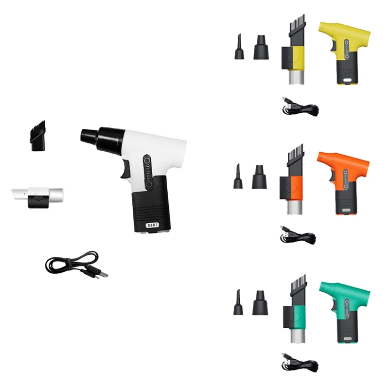 

Автомобильный мини-пылесос для ПК, воздуходувка для очистки, многофункциональная щетка, турбовентилятор, перезаряжаемый пылесос для барбекю (желтый), прочный