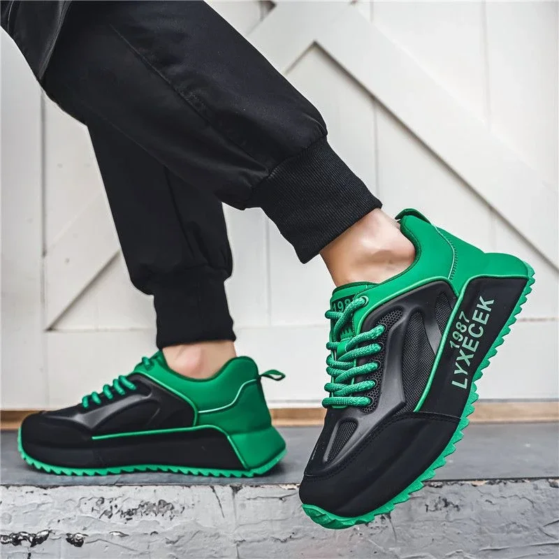 

Mesh Male Shoes Thick Platform Men's Casual Sneakers Lightweight Walking Athletic Jump Cheap Liquidation Comfortable Tourist 39