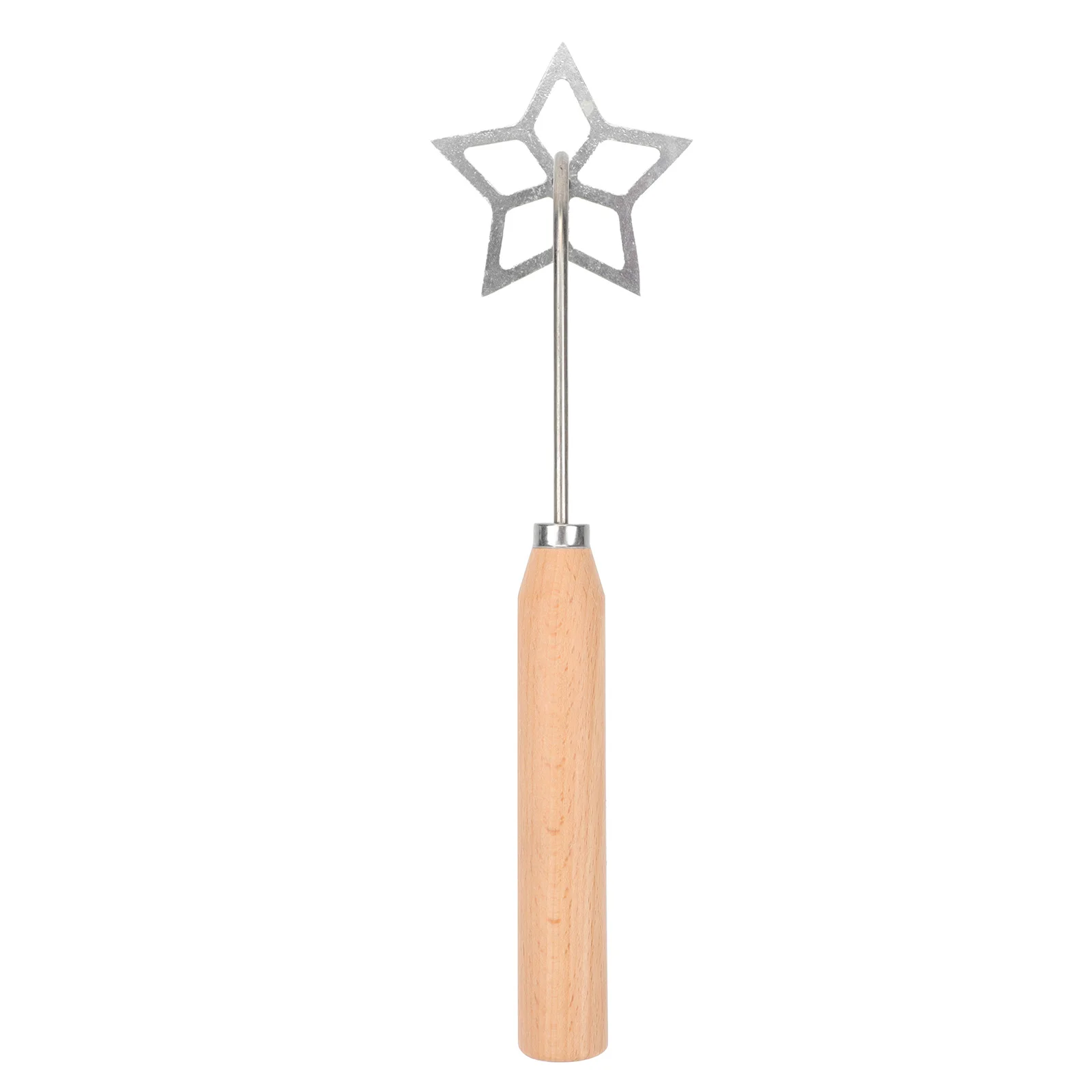

1 set 1 Set Five-Pointed Star Frying Mold Oil Dough Fried Snack Mold Aluminum Alloy Wood Handle Home Timbale Lightweight