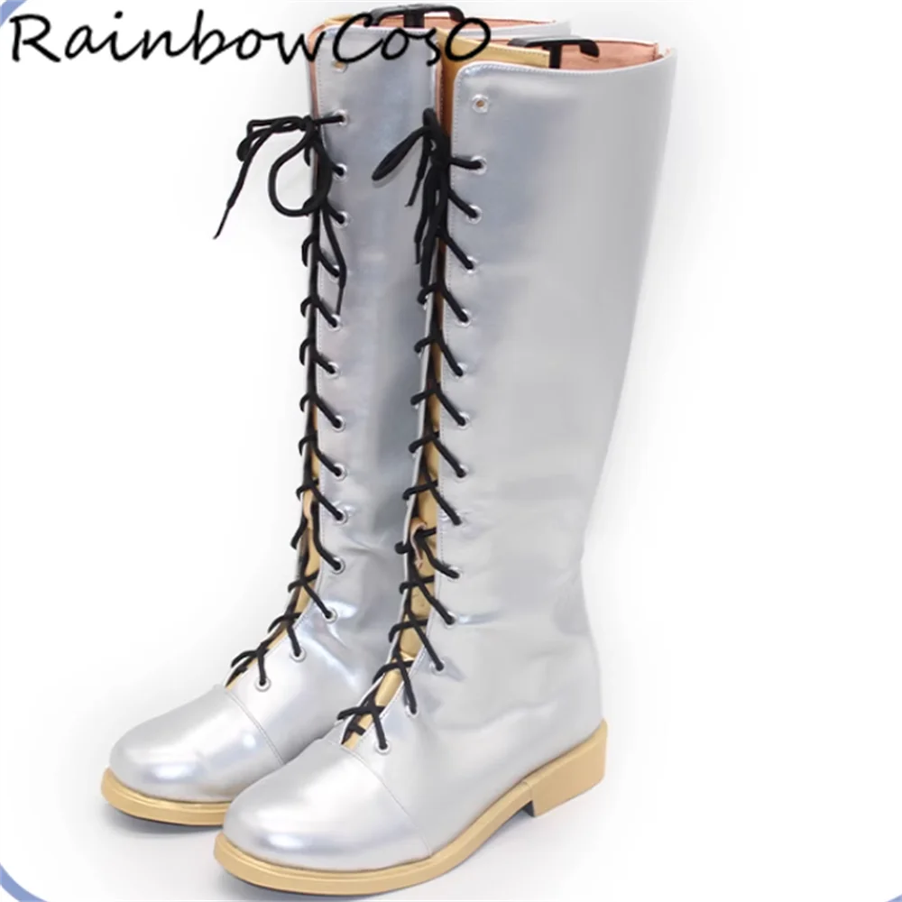 รูมิคอสเพลย์รองเท้าบู๊ทส์เกมอะนิเมะปาร์ตี้ฮาโลวีนเรนโบว์คอส 0 W5028
