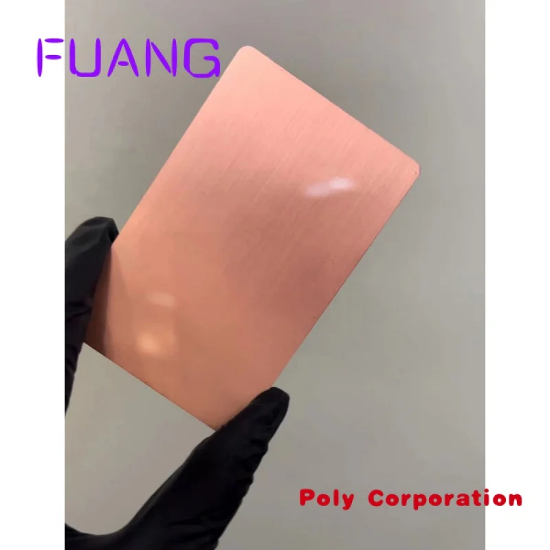 Qualidade superior Smart Identification Gravado Metal NFC Business Card