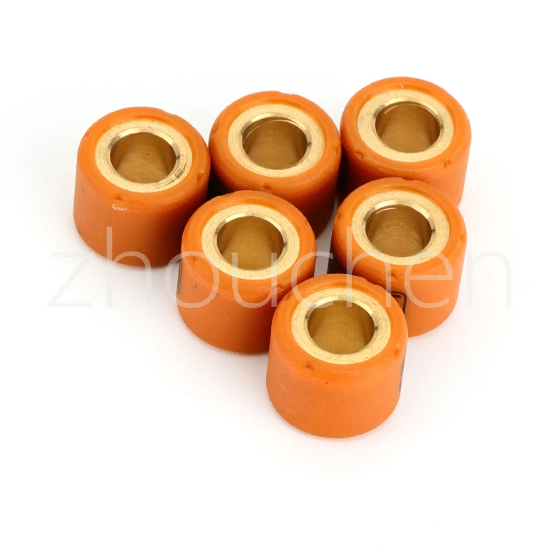 6pcs Motorcycle Performance Variator Roller Weights 15x12mm 5/6/7/8/9/10 Gram For 139QMB 50cc Chinese Scooter Parts 15x12