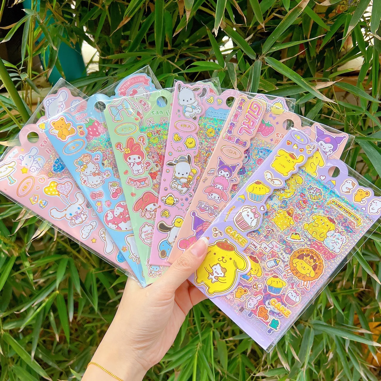 Sanrio Guka Cartoon Sticker Pochacco Kuromi Melody  Wholesale Of Hand Ledger Decorative Stickers And Hand Ledger Stickers