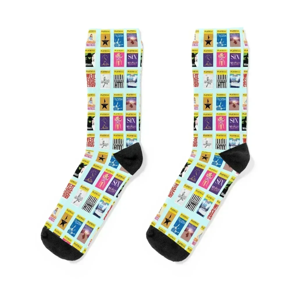 

Broadway Musicals Socks colored cute loose Thermal man winter Socks For Man Women's