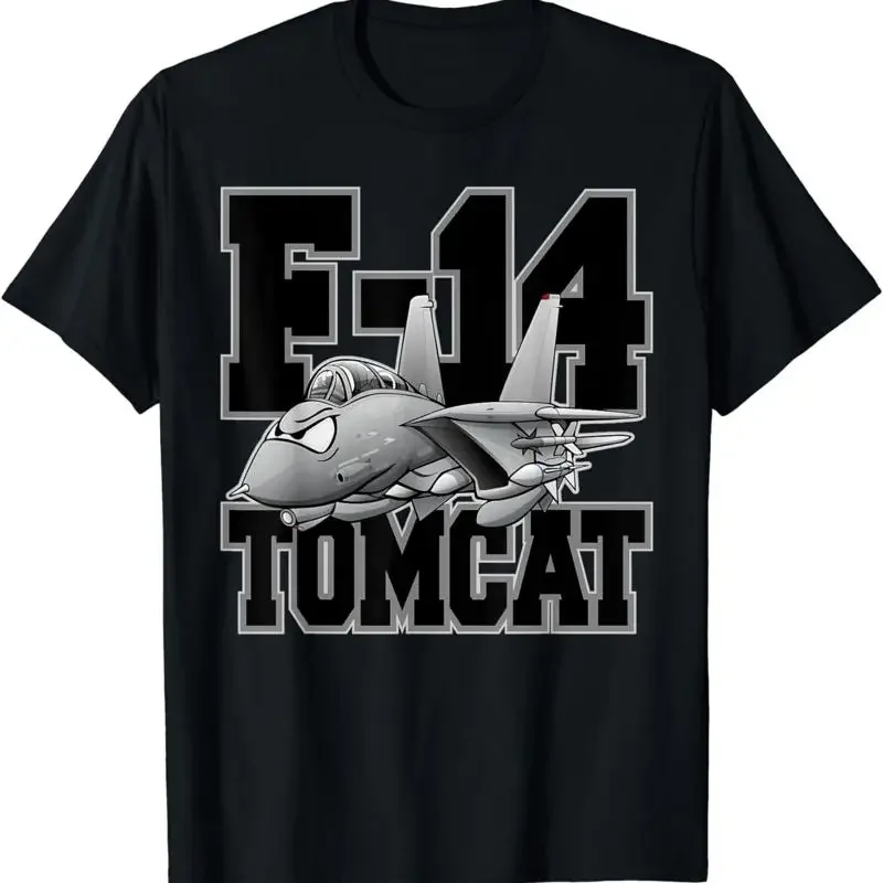 New Limited F 14 Tomcat Naval Military Fighter Jet Aircraft Cartoon T Shirt
