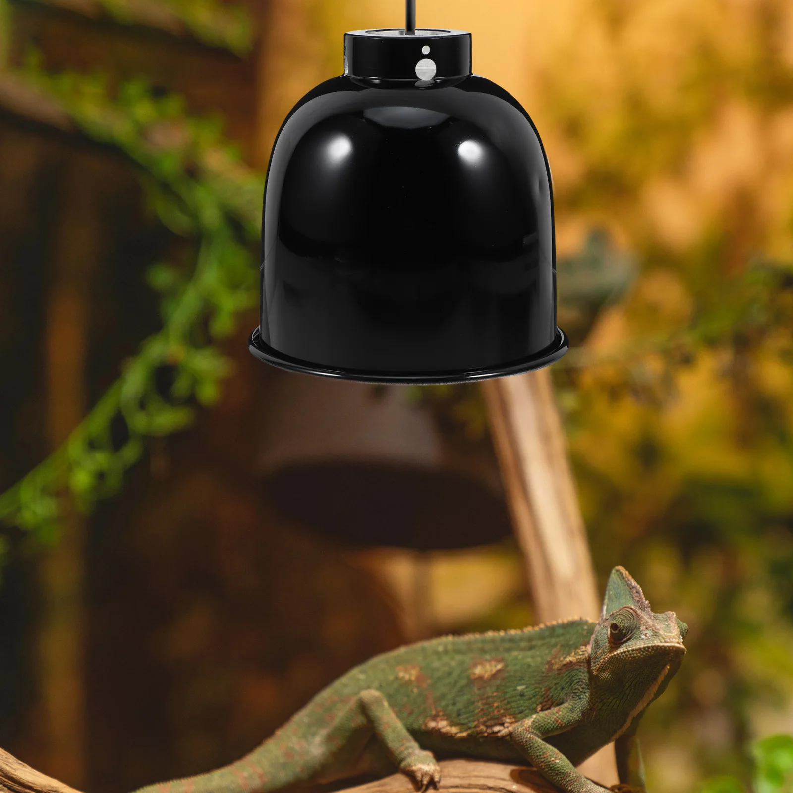

Heat Lamp Shade Ceramic Emitter Guard Leopard Print Iron Adjustable Reptile Cover Durable Shield Optimal Distribution Safe
