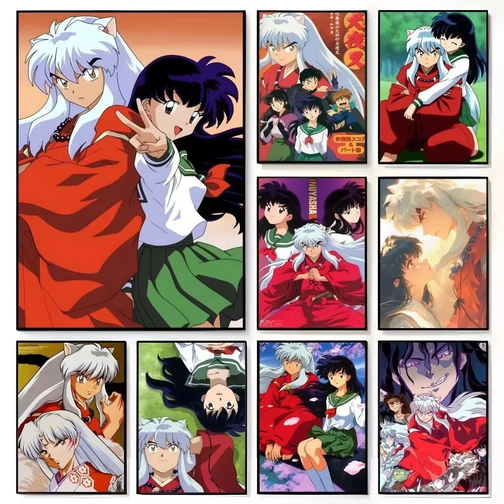 Oil Painting By Number Kit Inuyasha Anime Art Canvas Wall Art for Adults DIY Home Decor Gift Frameless