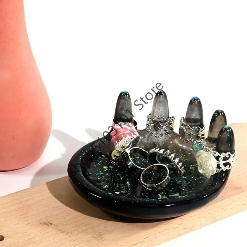 

X6HE форма для лотка из смолы, коробка для хранения в форме короны, силиконовая форма, шкатулка для ювелирных изделий, форма из