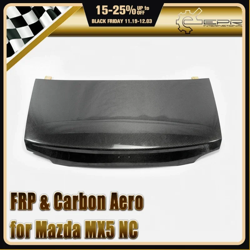 

Car-styling For Mazda MX5 NC NCEC Roster Miata Carbon Fiber OEM Trunk (Hard Top Only) Glossy Fibre Finish Rear Boot Lid Body Kit