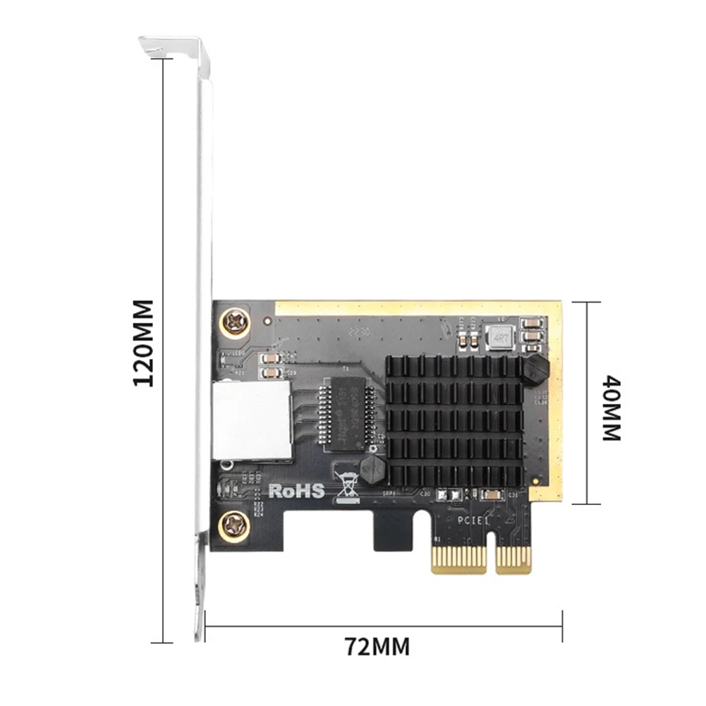 2.5Gbps Gigabit Network Adapter PCI-E 2.5G Network Card RJ45 LAN Controller Card RTL8125B Chip Network